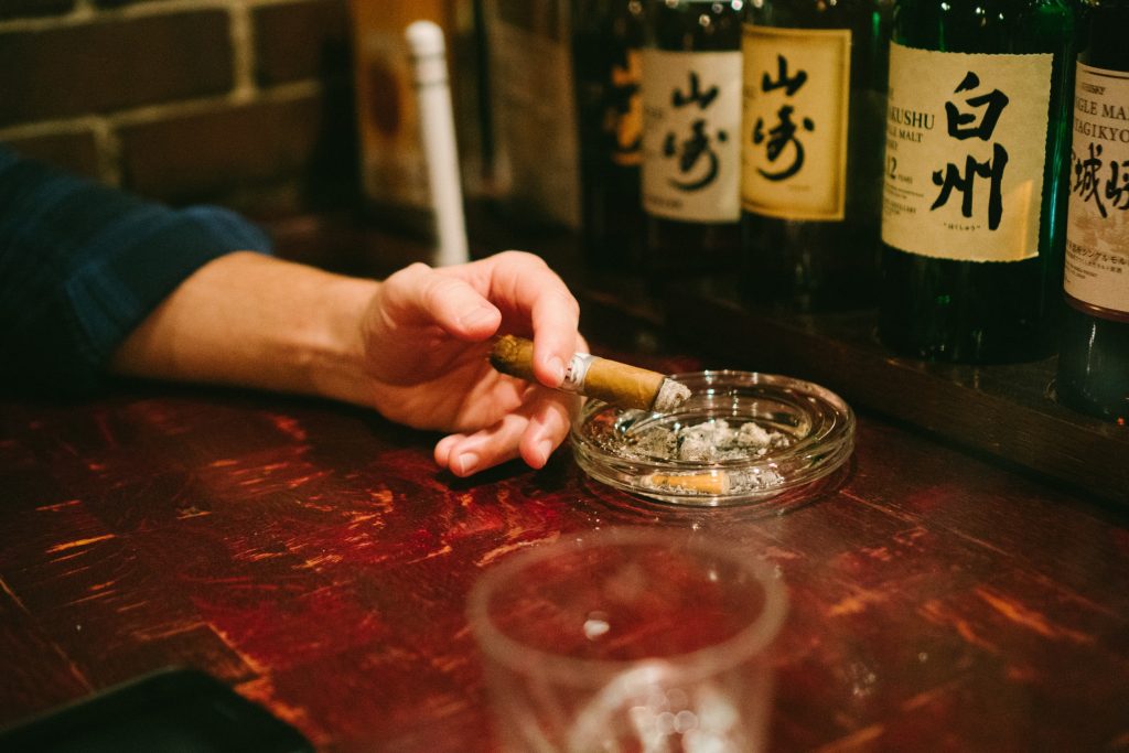 cigar paired with japanese whisky